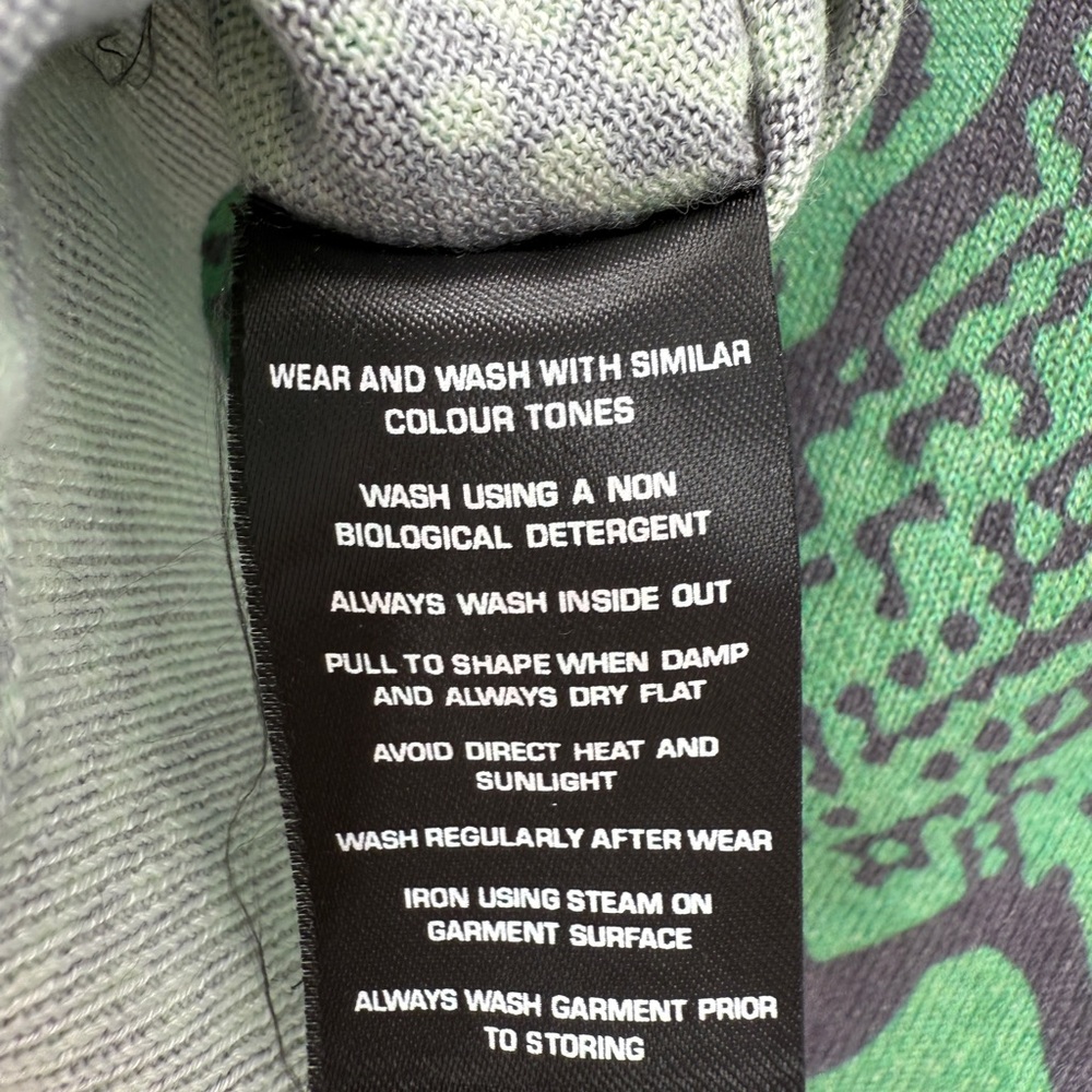 Jumper 1234 Snake Crew Sweater size 2/S Green Cashmere Silk Blend - Picture 5 of 6